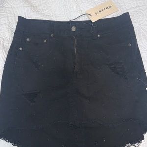 NWT black jean skirt - small